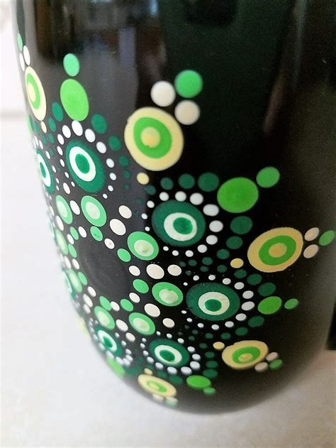 Painted Coffee Mug Hand Painted Coffee Cup Mandala Dot Mug Etsy