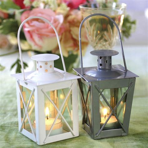 6ct Luminous Mini Lantern White Candle Lanterns Wedding Lantern
