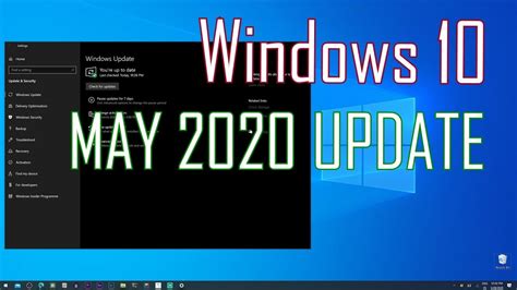 Windows 10 May 2020 Update Version 2004 Update Assistant Install