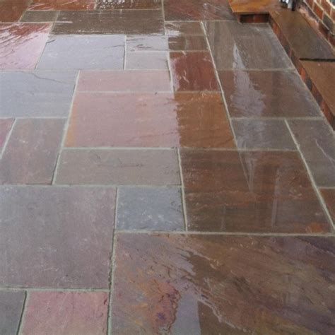Autumn Brown Indian Sandstone Paving Patio Packs Stone Paving Direct