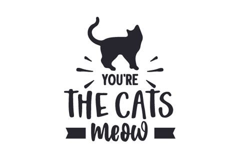 Youre The Cats Meow Svg Cut File By Creative Fabrica Crafts · Creative
