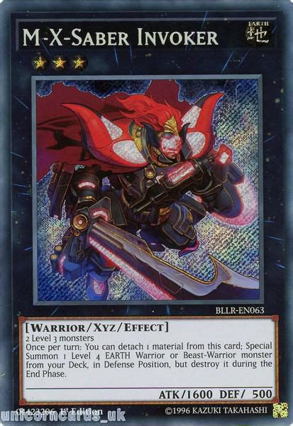 Originally known as servant cards, the clock tower of illya's world came to refer to them as class cards upon studying them. BLLR-EN063 M-X-Saber Invoker Secret Rare 1st Edition Mint YuGiOh Card:: Unicorn Cards - The UK's ...