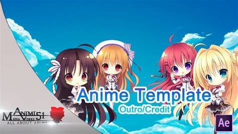 After Effects Cs6cc Anime Outrocredit Template 1 Youtube