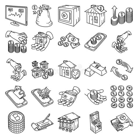 Trading Icon Doodle Hand Drawn Or Outline Icon Style Stock Vector