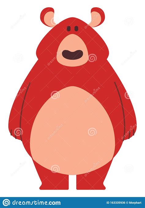 Orange Bear Illustration Vector Stock Illustration Illustration Of