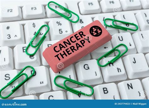Handwriting Text Cancer Therapy Concept Meaning The Treatment Of