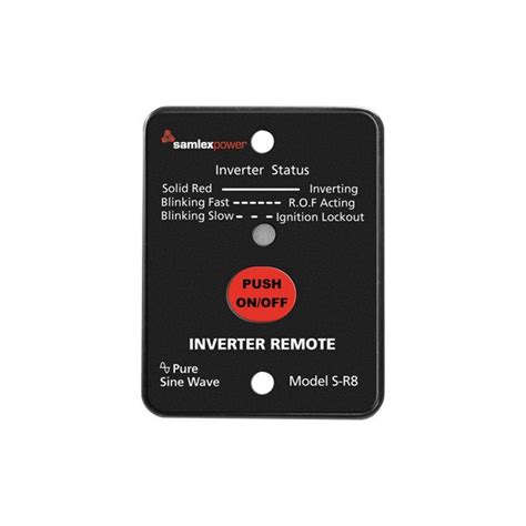 Samlex® S R8 Inverter Remote Control For Sa Sk St Series Inverters