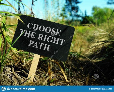 Choose The Right Path Sing On The Way Stock Photo Image Of Guidance