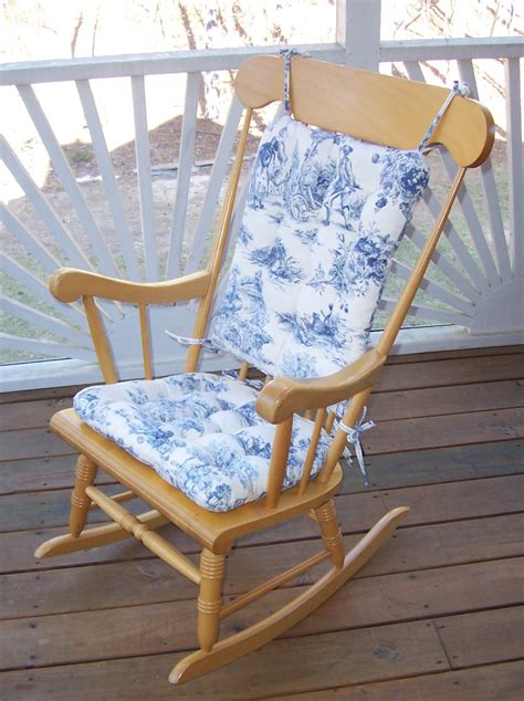Pin to save for later! French Country Toile - Standard Size - Rocking Chair Cushions