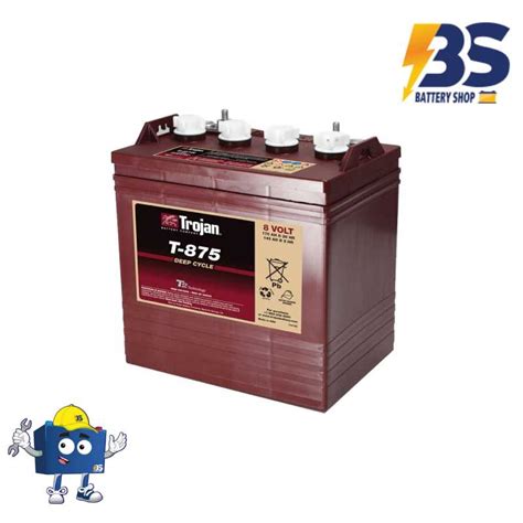 T 875 Trojan 8v 170 Ah Battery Shop