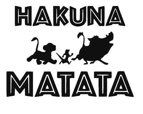 Lion King Simba Hakuna Matata Disney Inspired Svg By Yoledesign My
