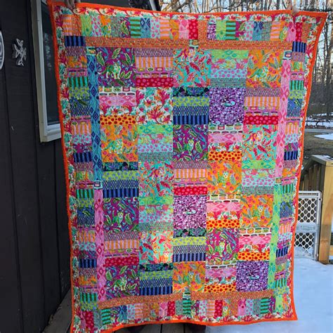 Quilt Made From Tula Pink Fabric Mostly From Her Tabby Road Designs