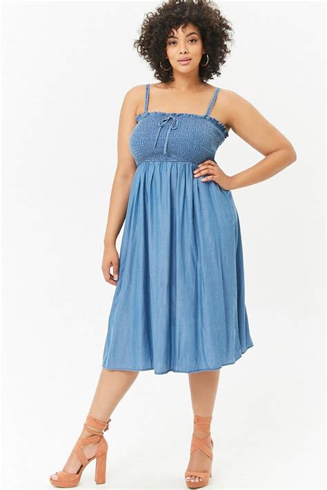 Forever Plus Size Chambray Cami Dress