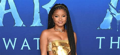 Halle Bailey Shows Off Body Stuns In Cutout Dress