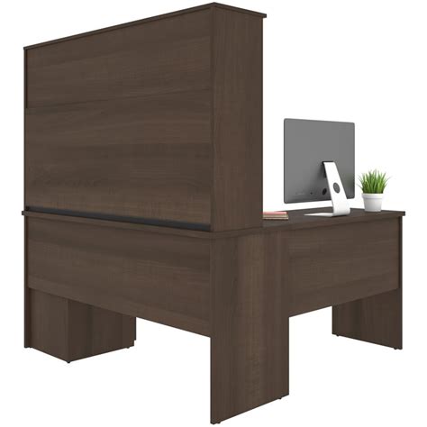 Find the perfect home office furnishings at hayneedle, where you can buy online while you explore our room designs and curated looks for tips, ideas & inspiration to help you along the way. Bestar Innova 59" Wooden L Shaped Computer Desk with Hutch ...