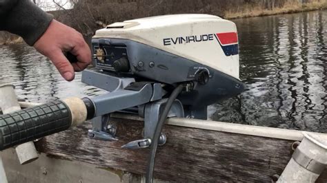 1974 15hp Evinrude Outboard Motor Youtube