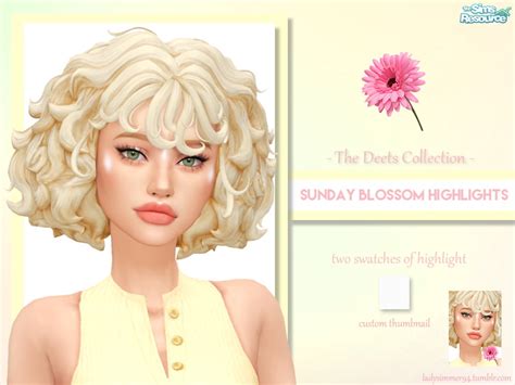 Sunday Blossom Highlights By Ladysimmer94 At Tsr Sims 4 Updates
