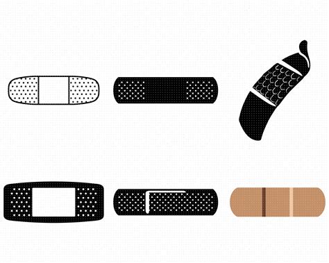 Band Aid Svg First Aid Png Dxf Clipart Eps Vector By Crafteroks
