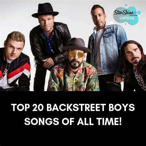 Top 20 Backstreet Boys Songs Of All Time ⋆ Starshine Magazine