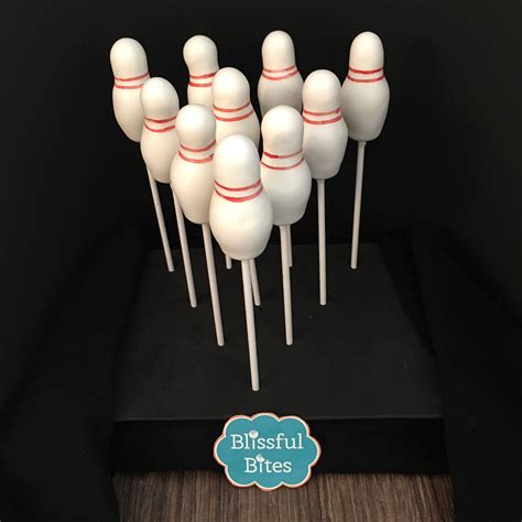 Bowling Pin Cake Pops 🎳 Lets Go Bowling Bowling Cake Bowling Pins