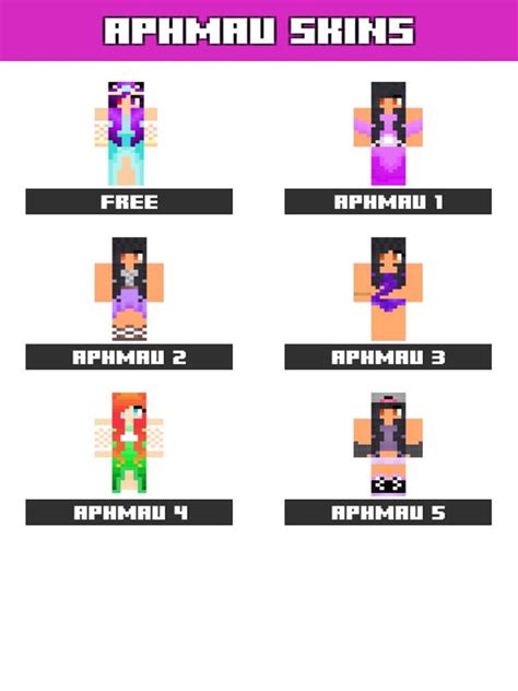 Aphmau Skins Free For Minecraft PE Pocket Edition With New Baby MC