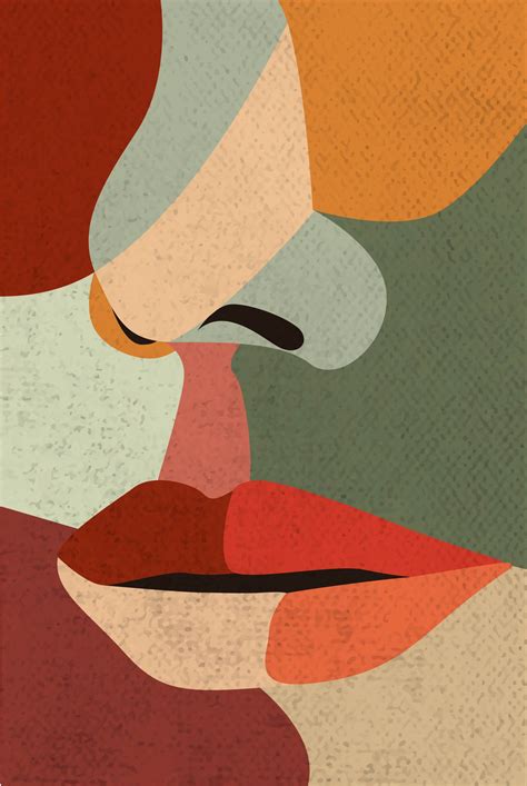 Illustrated Abstract Woman Poster Artdesign