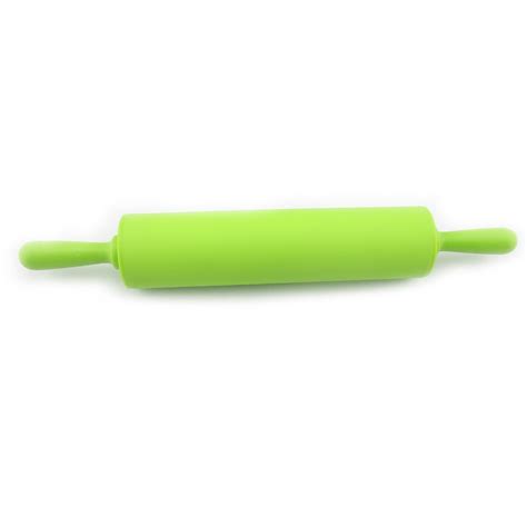 Omylike Professional Non Stick Rolling Pin Greenroll Up Silicone Keyboardrolling Pin Ringspin