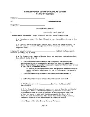 The out of state spouse is simply given a bit more time, an additional week, to respond to the summons and. 18 Printable blank divorce papers pdf Forms and Templates ...