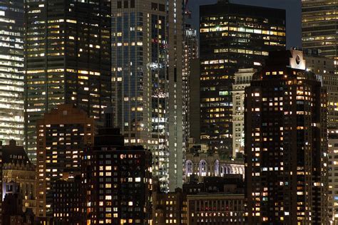 New York City Buildings At Night 2 Photograph By Art Calapatia Pixels