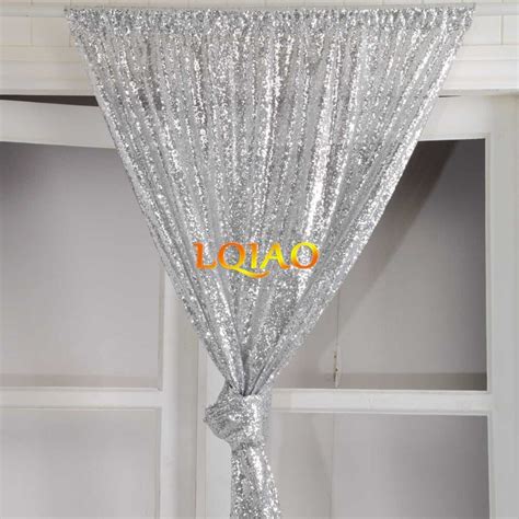 Lqiao 4ftx7ft Sequin Backdropssilver Sequin Photo Booth Backdrop