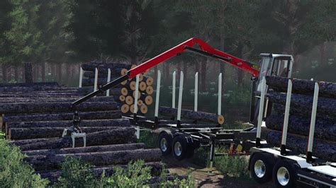 Fliegl Log Trailer V2000 Fs19 Farming Simulator 19 Mod Fs19 Mod