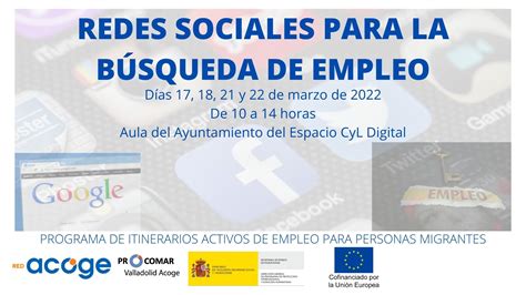 Taller Redes Sociales Para La Búsqueda De Empleo Procomar Valladolid