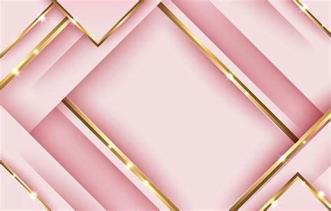 Abstract Pink Gold Geometric Background Geometric Background Pink