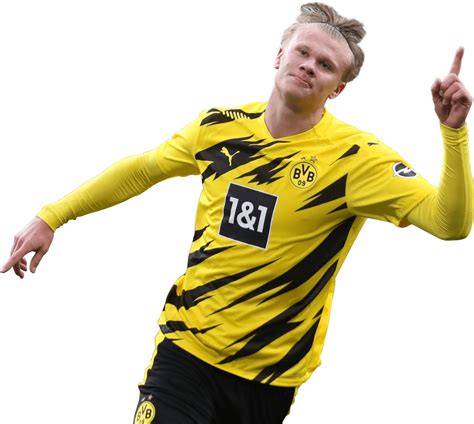 Håland maakte in 2019 zijn debuut in het noors voetbalelftal. Erling Braut Håland football render - 72263 - FootyRenders