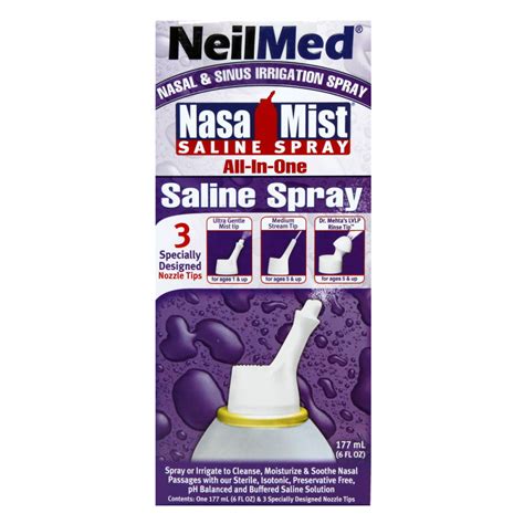 Neilmed Nasamist All In One Saline Spray 177ml Medicine Marketplace