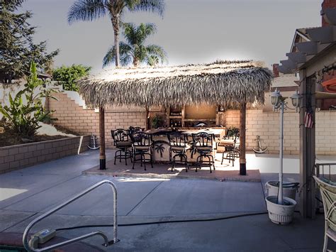Outdoor Bar With Solid Roof Palapa Extreme Backyard Designs