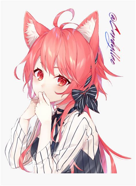 Cute Fox Anime Girl Hd Png Download Transparent Png