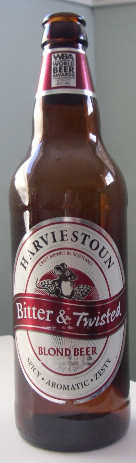 Beer Maven Harviestoun Bitter And Twisted Blond Beer Scotland
