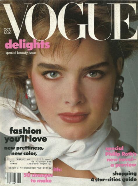 Vogue October 1983 Brooke Shields Ebay