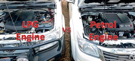Petrol engines have compression ratios from 8:1 to about 12:1. LPG vs Petrol Engine - mech4study