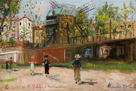Moulin De La Galette Montmartre Maurice Utrillo Vente En Ligne Art