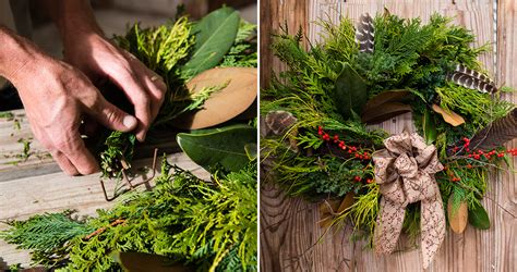 Diy Make A Wreath Using Greenery From Your Own Backyard Our State
