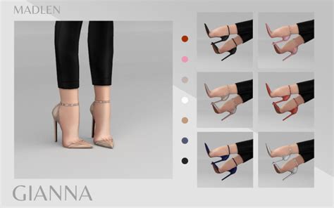 Madlen Gianna Shoes Madlen On Patreon The Sims 4 Pc Sims 4 Mm Cc