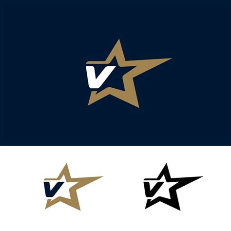 How many permutations of four different letters can be chosen if: Letter V Logo Template With Star Design Element Vector ...