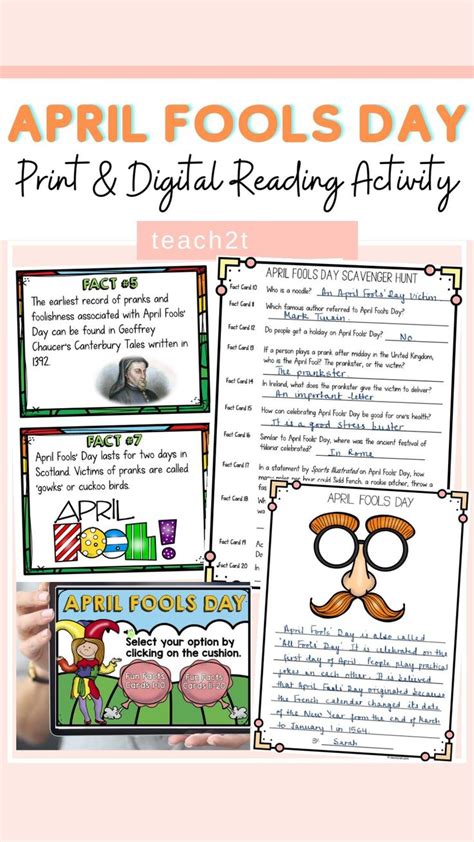 April Fools Day Reading Comprehension Activities Middle School