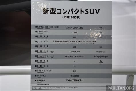 Tokyo 2019 Daihatsu Tayang SUV Kompak Baharu Imej Awal Bagi SUV