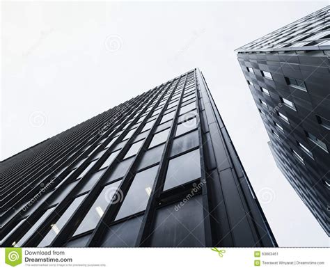 Architecture Detail Modern Facade Building Black And White