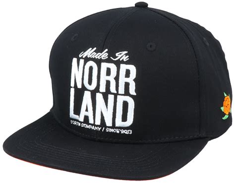 Made In Norrland Black Snapback Sqrtn Caps