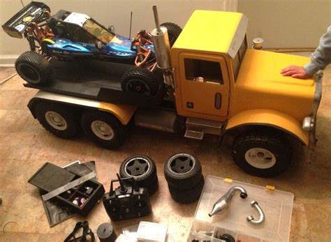 15 Scale Peterbilt Rc Truck With 50cc Motor One Of Kind 1747369877