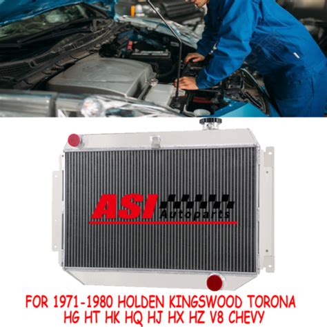 4 Row Aa5052 Aluminium Radiator For Holden Kingswood Hq Hj Hx Hz V8 Chevy Atmt 7428194024917 Ebay